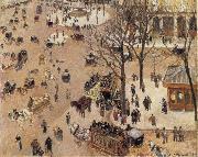 Camille Pissarro La Place du Theatre Franqais oil